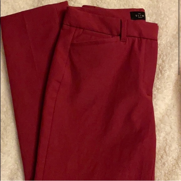 NEW Comfort Stretch Skinny Ankle Pant in Rich Raspberry Sz 4 WHBM - Picture 4 of 11